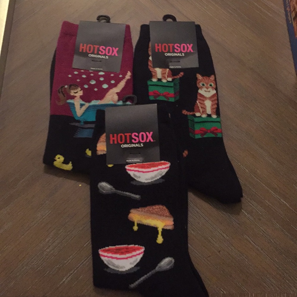 Hot Sox bundle (3) grilled cheese, Christmas cat